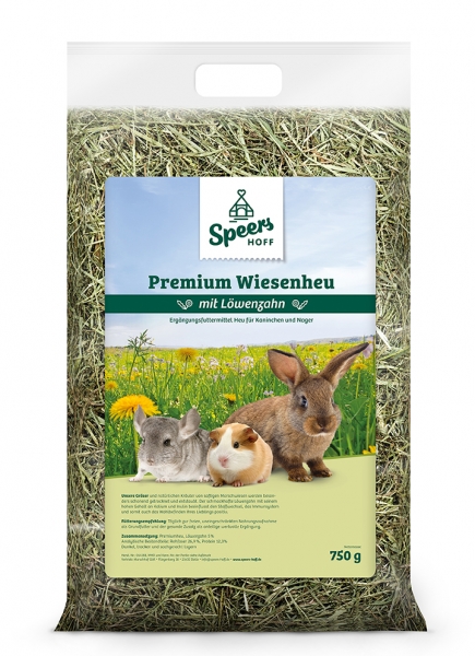 Wiesenheu mit Löwenzahn 750g