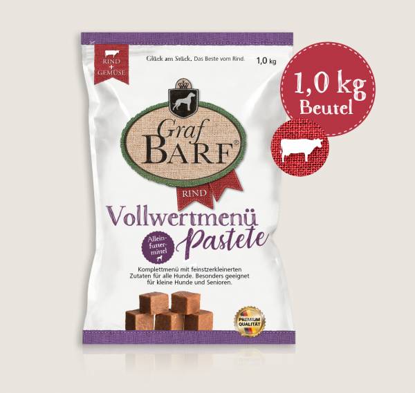 Graf Barf Vollwertmenü Pastete Rind 