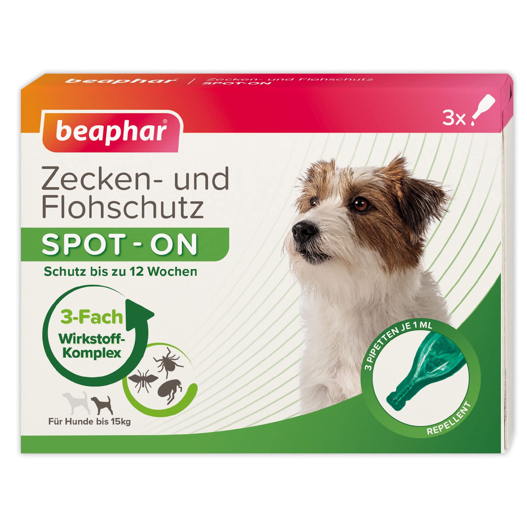 Beaphar Zecken - & Flohschutz Spot - On (für Hunde bis 15kg)