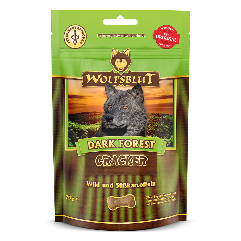 Wolfsblut Dark Forest Cracker Wild und Süßkartoffeln 70g