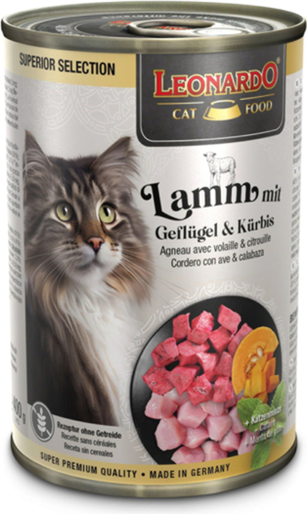 Leonardo Lamm mit Geflügel & Kürbis 400g