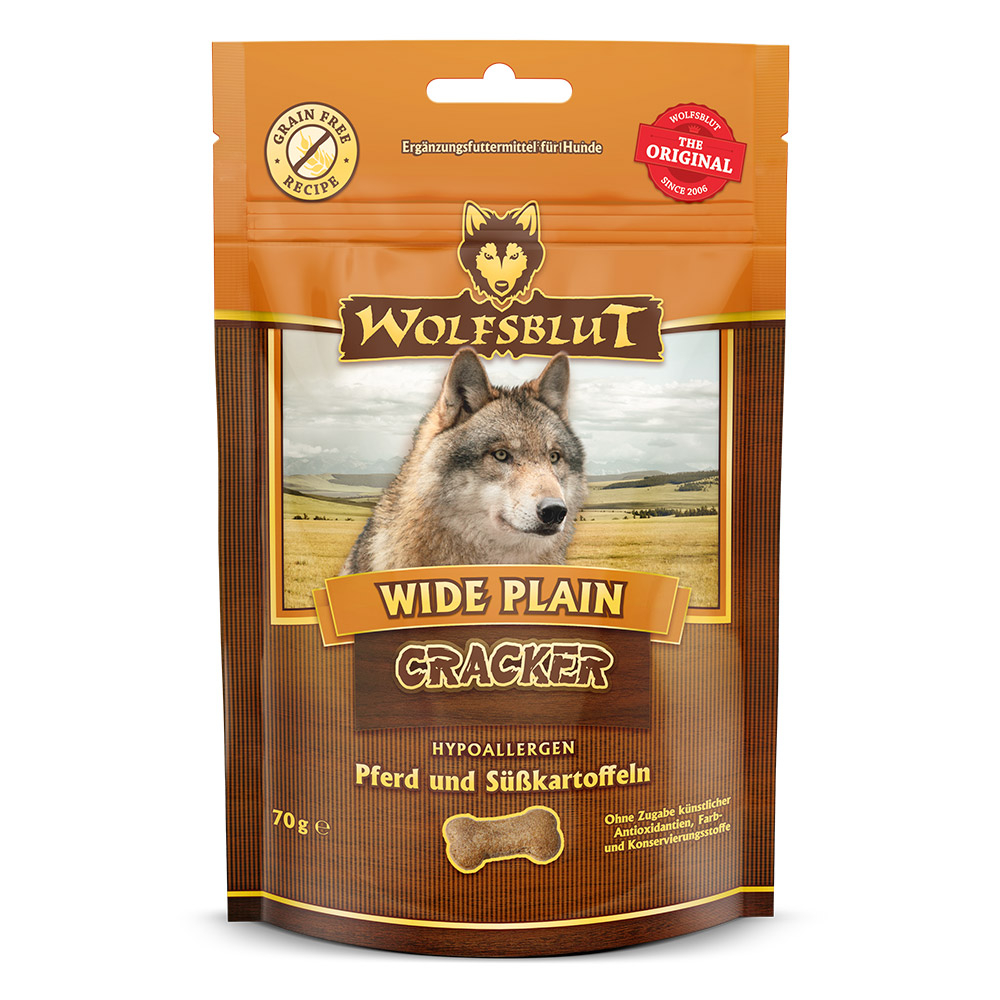 Wolfsblut Wide Plain Cracker Pferd & Süßkartoffeln 70g